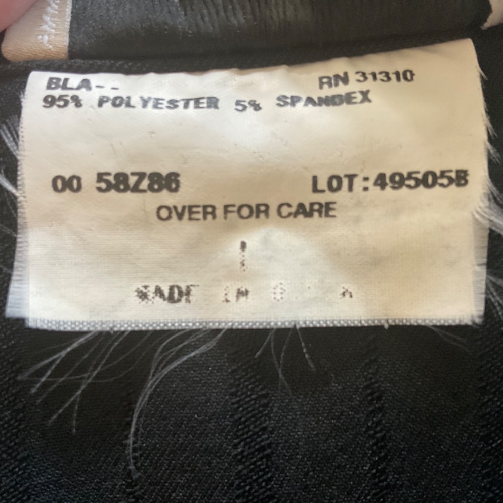 Ally B Skirt and Jacket Combo Suit. Black Pinstripe. Size 9 - Picture 10 of 14